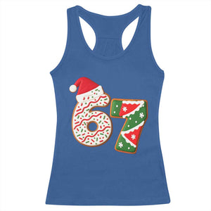 67 Christmas Racerback Tank Top Funny Six Seven 6 7 Meme Pajamas Gen Alpha Slang TS10 Royal Blue Print Your Wear