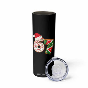 67 Christmas Skinny Tumbler Funny Six Seven 6 7 Meme Pajamas Gen Alpha Slang TS10 Print Your Wear
