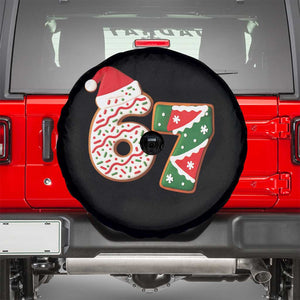 67 Christmas Spare Tire Cover Funny Six Seven 6 7 Meme Pajamas Gen Alpha Slang TS10 Black Print Your Wear