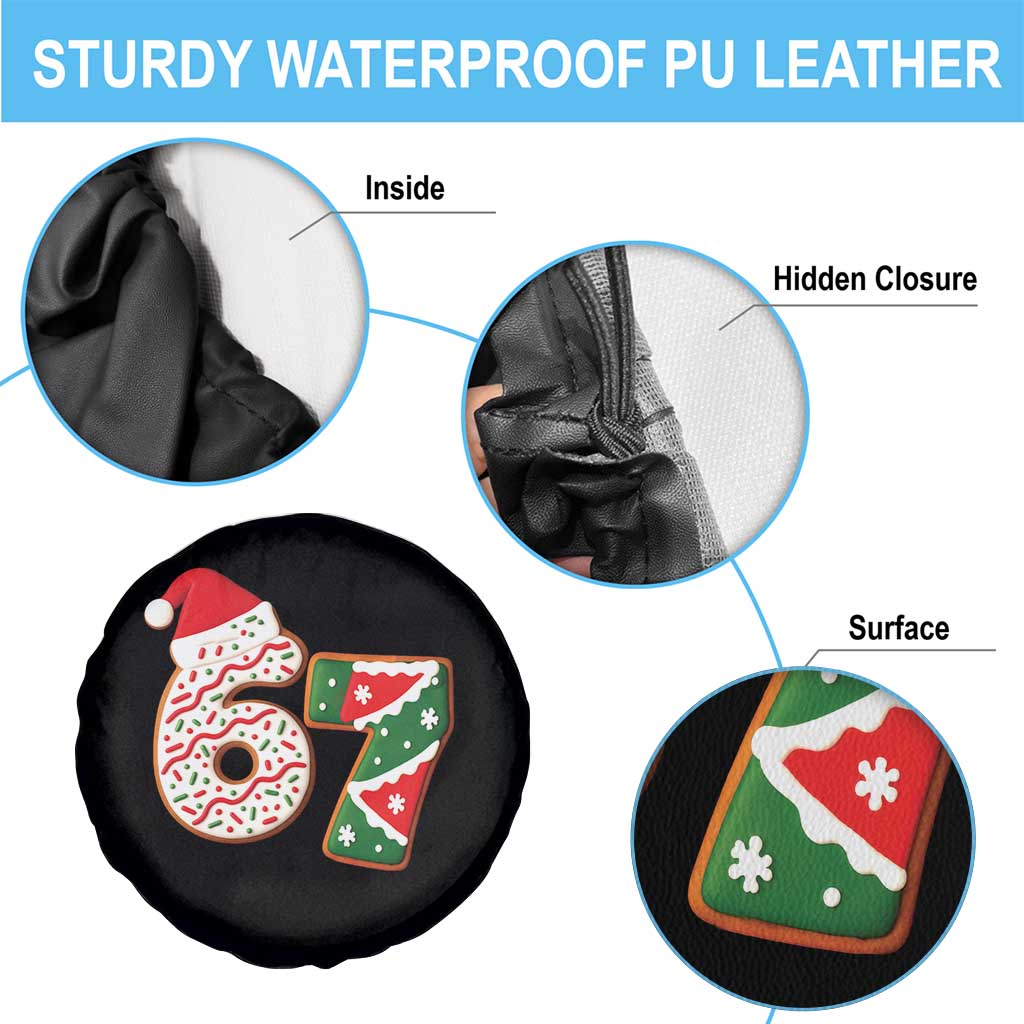 67 Christmas Spare Tire Cover Funny Six Seven 6 7 Meme Pajamas Gen Alpha Slang TS10 Print Your Wear