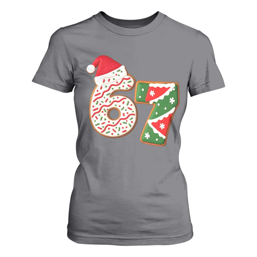 67 Christmas T Shirt For Women Funny Six Seven 6 7 Meme Pajamas Gen Alpha Slang TS10 Charcoal Print Your Wear