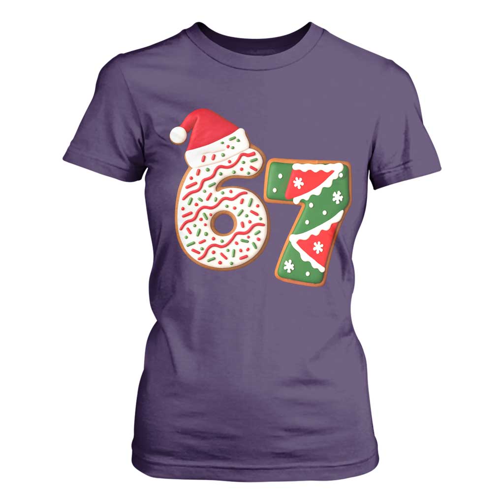 67 Christmas T Shirt For Women Funny Six Seven 6 7 Meme Pajamas Gen Alpha Slang TS10 Purple Print Your Wear