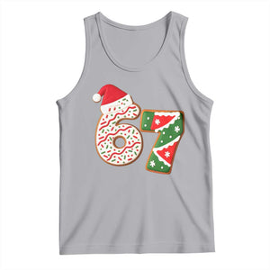 67 Christmas Tank Top Funny Six Seven 6 7 Meme Pajamas Gen Alpha Slang TS10 Athletic Heather Print Your Wear