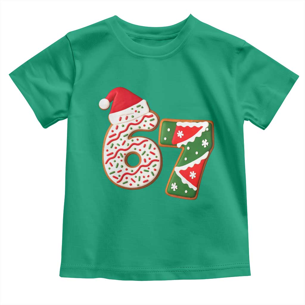 67 Christmas Toddler T Shirt Funny Six Seven 6 7 Meme Pajamas Gen Alpha Slang TS10 Irish Green Print Your Wear