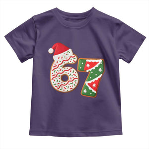 67 Christmas Toddler T Shirt Funny Six Seven 6 7 Meme Pajamas Gen Alpha Slang TS10 Purple Print Your Wear