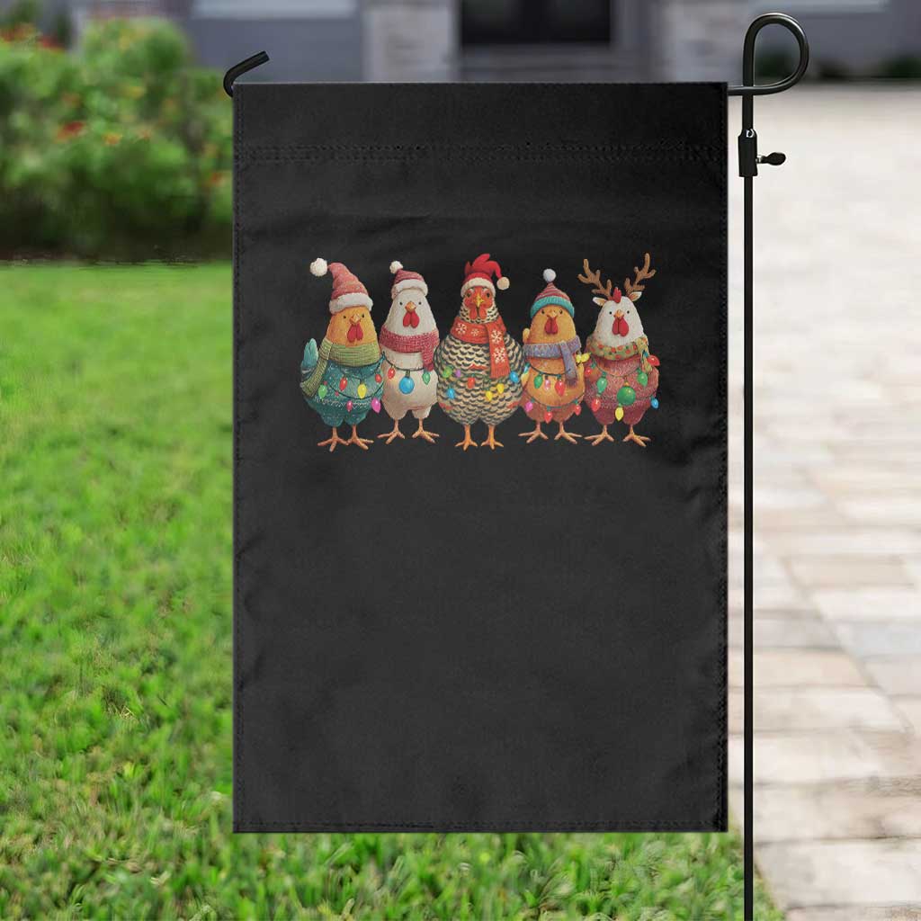 Funny Christmas Chicken Garden Flag Funny Xmas Chickens Animals Farm Lover Gift TS10 Print Your Wear