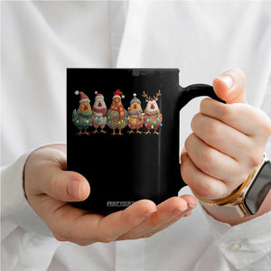 Funny Christmas Chicken Coffee Mug Funny Xmas Chickens Animals Farm Lover Gift TS10 Print Your Wear