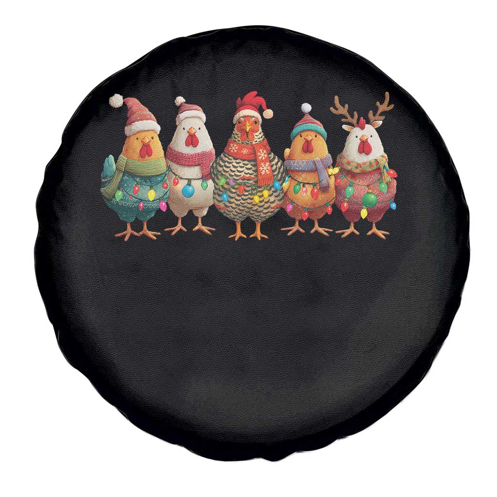 Funny Christmas Chicken Spare Tire Cover Funny Xmas Chickens Animals Farm Lover Gift TS10 Print Your Wear