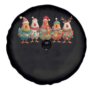 Funny Christmas Chicken Spare Tire Cover Funny Xmas Chickens Animals Farm Lover Gift TS10 Print Your Wear