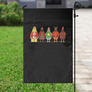 Сute Christmas Chickens Garden Flag Funny Xmas Chickens Farm Animals Lover Gift TS10 Print Your Wear