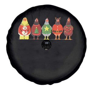 Сute Christmas Chickens Spare Tire Cover Funny Xmas Chickens Farm Animals Lover Gift TS10 Print Your Wear