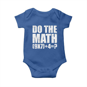 Do The Math 67 Meme Baby Onesie Funny Six Seven Meme Brainrot Math Teacher TS10 Royal Blue Print Your Wear
