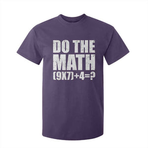 Do The Math 67 Meme T Shirt For Kid Funny Six Seven Meme Brainrot Math Teacher TS10 Purple Print Your Wear