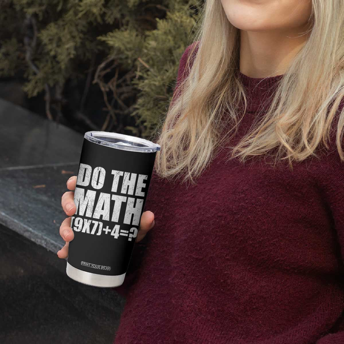 Do The Math 67 Meme Tumbler Cup Funny Six Seven Meme Brainrot Math Teacher TS10 Print Your Wear