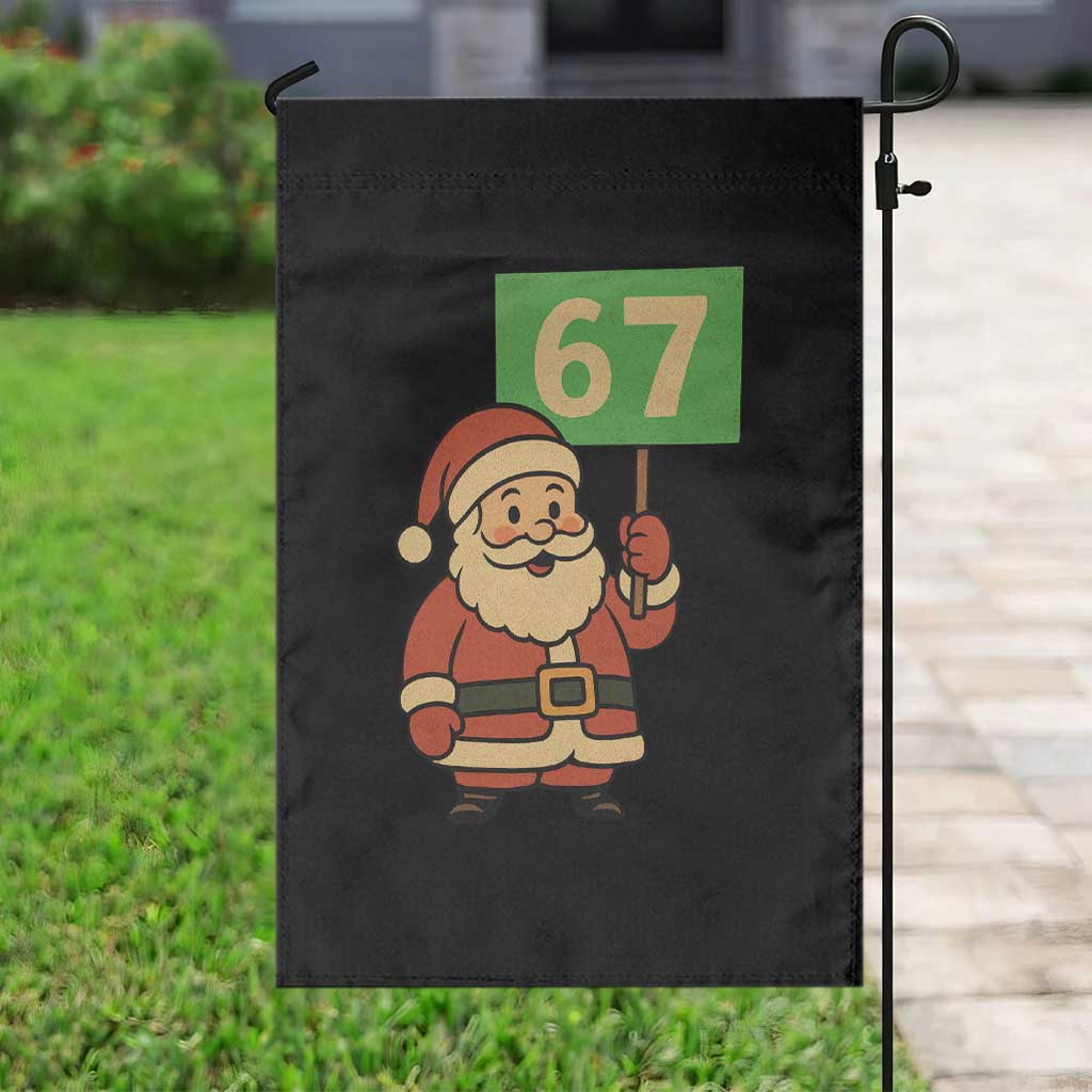 67 Christmas Garden Flag Funny Six Seven Meme Brainrot Santa Claus Boys TS10 Print Your Wear