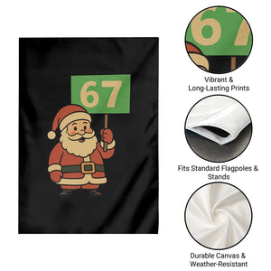 67 Christmas Garden Flag Funny Six Seven Meme Brainrot Santa Claus Boys TS10 Print Your Wear
