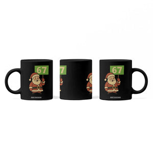 67 Christmas Coffee Mug Funny Six Seven Meme Brainrot Santa Claus Boys - Print Your Wear
