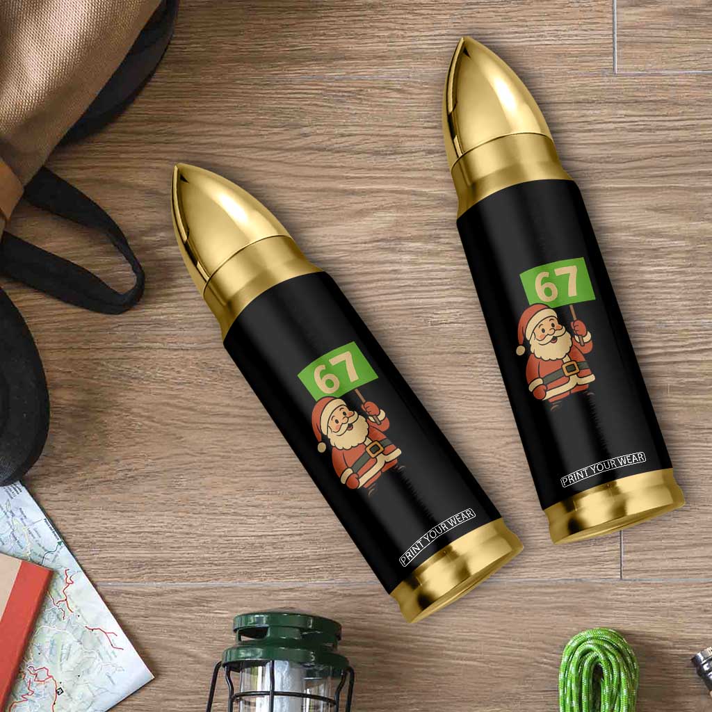 67 Christmas Bullet Tumbler Funny Six Seven Meme Brainrot Santa Claus Boys TS10 Print Your Wear