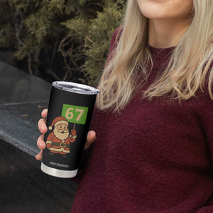 67 Christmas Tumbler Cup Funny Six Seven Meme Brainrot Santa Claus Boys - Print Your Wear