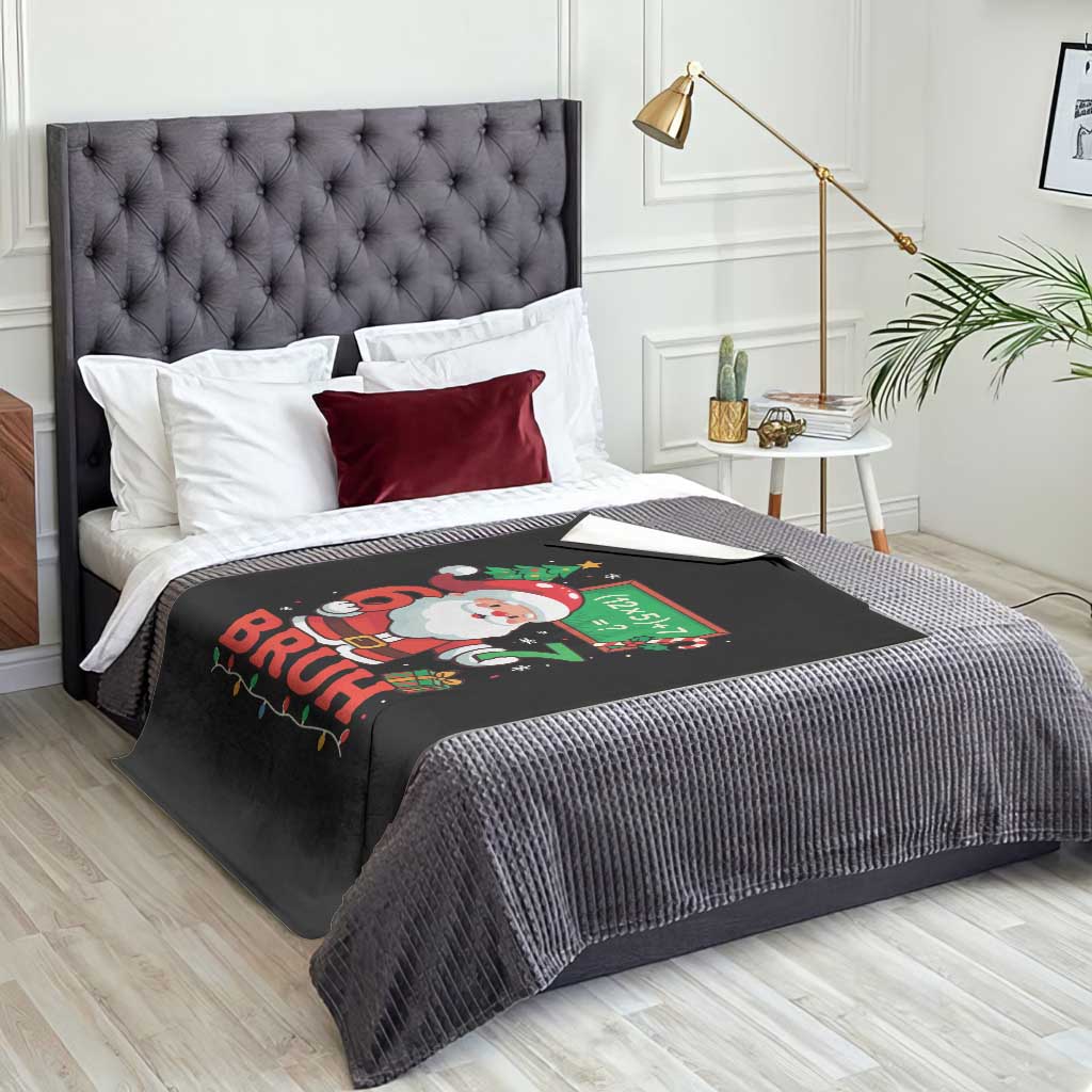 67 Teacher Christmas Throw Blanket Santa Six Seven Meme Math Equation Bruh TS10 Print Your Wear