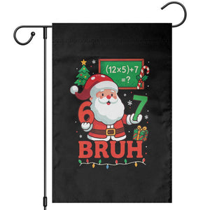 67 Teacher Christmas Garden Flag Santa Six Seven Meme Math Equation Bruh TS10 Black Print Your Wear