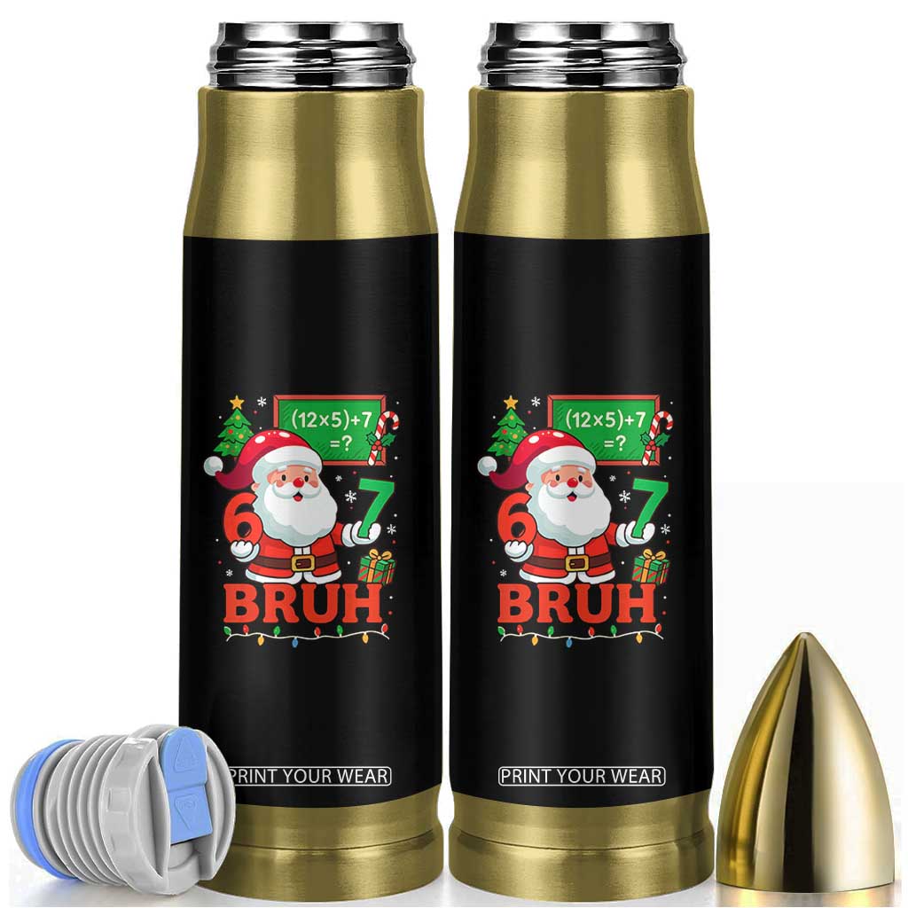 67 Teacher Christmas Bullet Tumbler Santa Six Seven Meme Math Equation Bruh TS10 Black Print Your Wear