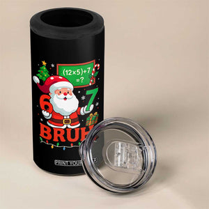 67 Teacher Christmas 4 in 1 Can Cooler Tumbler Santa Six Seven Meme Math Equation Bruh TS10 Print Your Wear