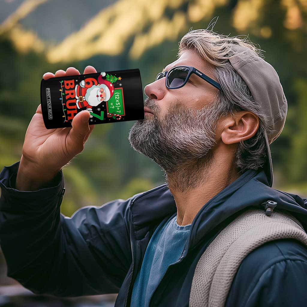 67 Teacher Christmas 4 in 1 Can Cooler Tumbler Santa Six Seven Meme Math Equation Bruh TS10 Print Your Wear