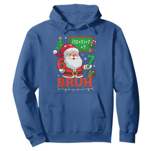 67 Teacher Christmas Hoodie Santa Six Seven Meme Math Equation Bruh TS10 Royal Blue Print Your Wear