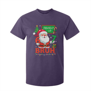 67 Teacher Christmas T Shirt For Kid Santa Six Seven Meme Math Equation Bruh TS10 Purple Print Your Wear
