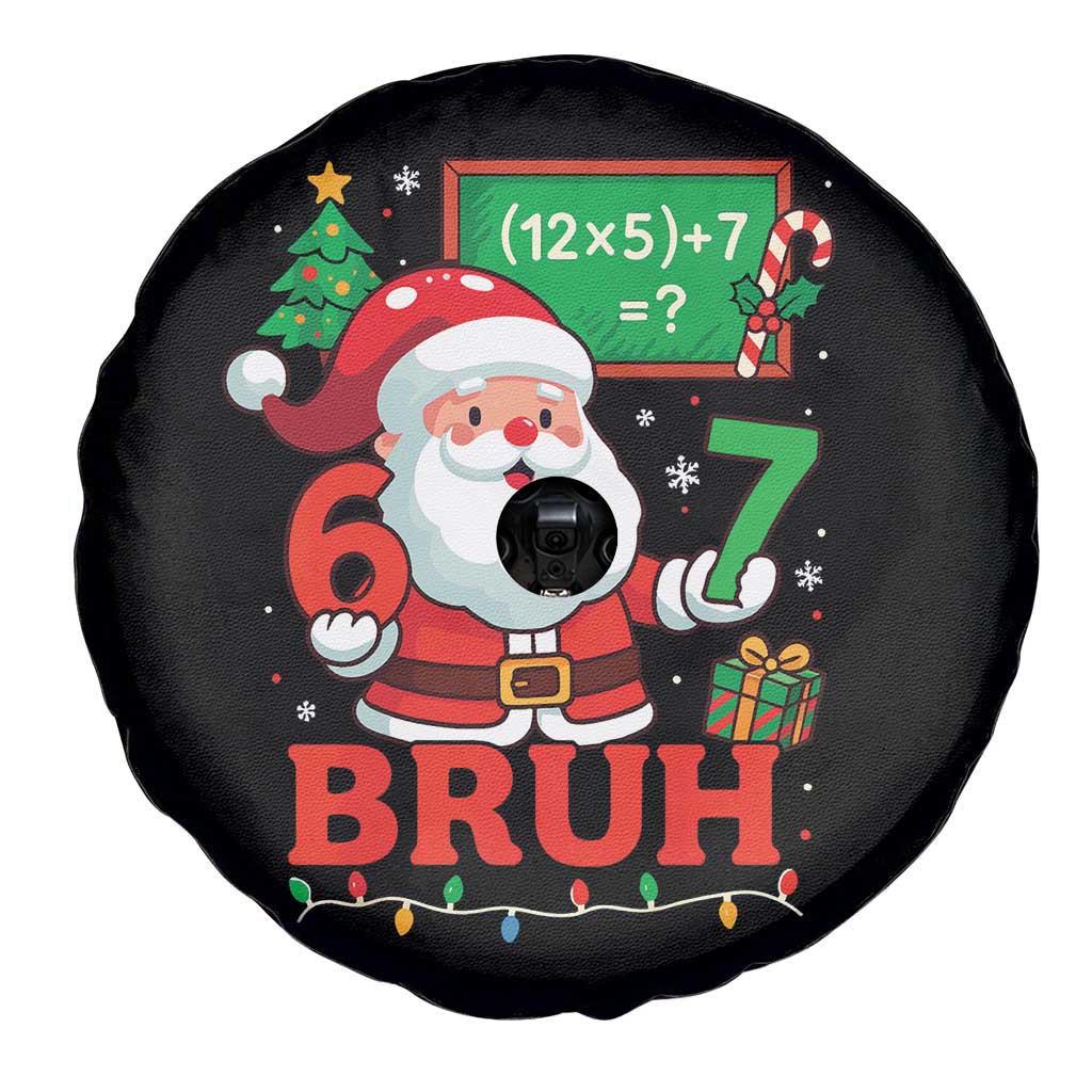 67 Teacher Christmas Spare Tire Cover Santa Six Seven Meme Math Equation Bruh TS10 Print Your Wear