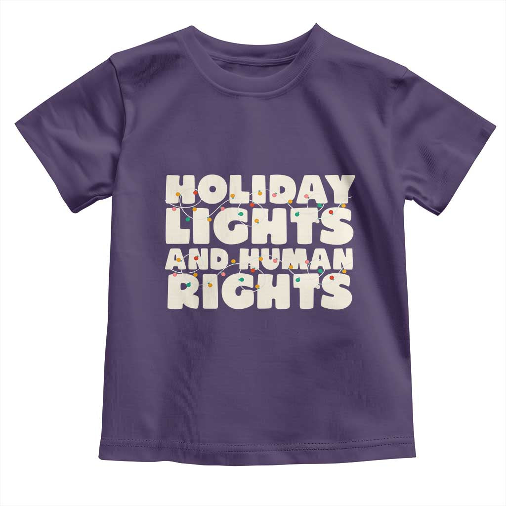 Holiday Lights Human Rights Christmas Toddler T Shirt TS10 Purple Print Your Wear