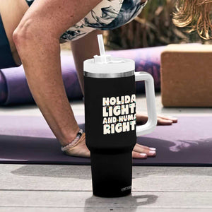 Holiday Lights Human Rights Christmas Tumbler With Handle TS10 Print Your Wear