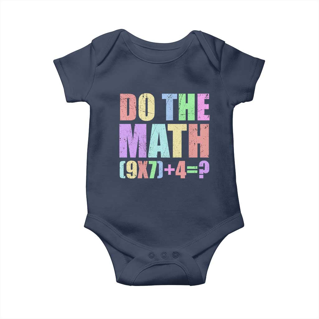 Funny Six Seven 6 7 Meme Teacher Baby Onesie Brainrot Girls Kids Teens TS10 Navy Print Your Wear
