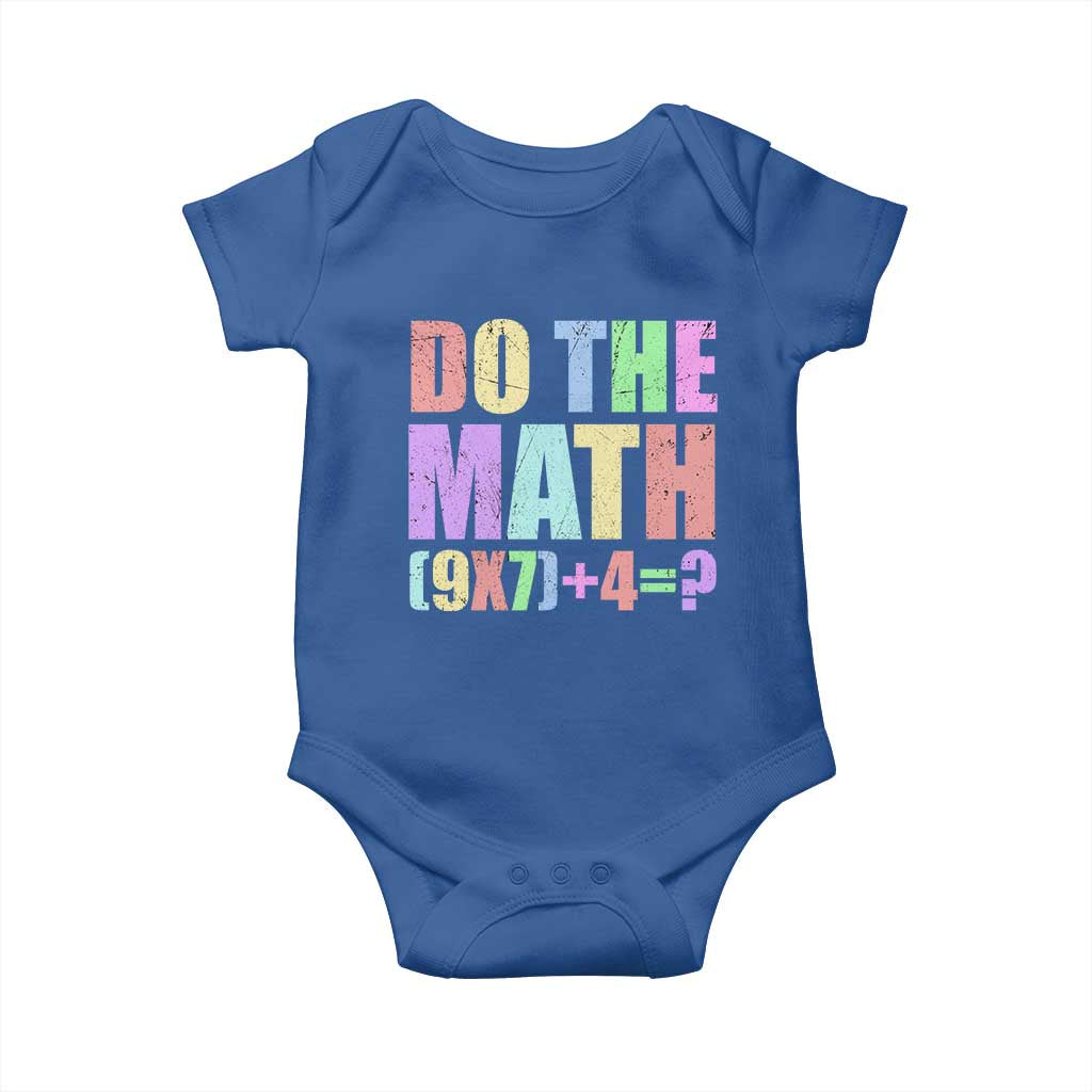 Funny Six Seven 6 7 Meme Teacher Baby Onesie Brainrot Girls Kids Teens TS10 Royal Blue Print Your Wear