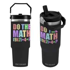 Funny Six Seven 6 7 Meme Teacher Flip Straw Tumbler Brainrot Girls Kids Teens TS10 One Size: 30 oz Black Print Your Wear