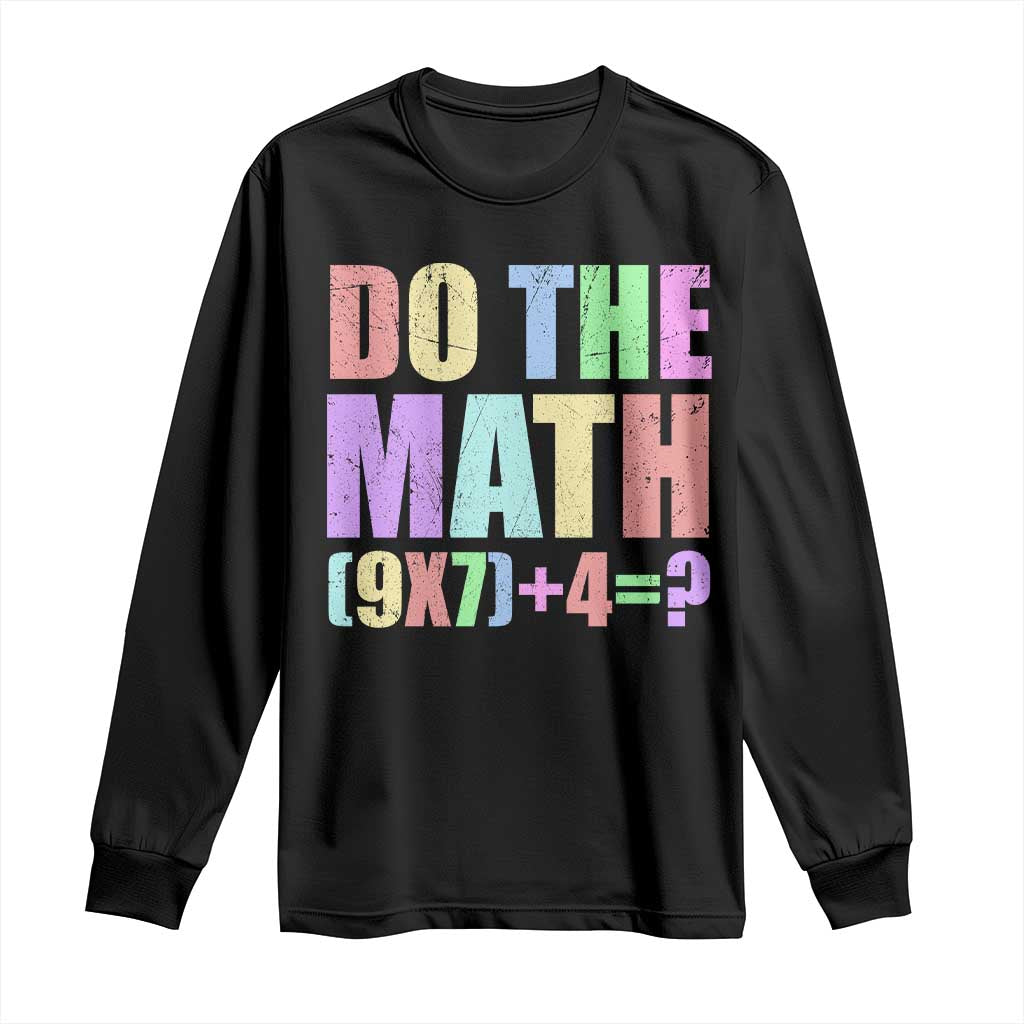 Funny Six Seven 6 7 Meme Teacher Long Sleeve Shirt Brainrot Girls Kids Teens TS10 Black Print Your Wear