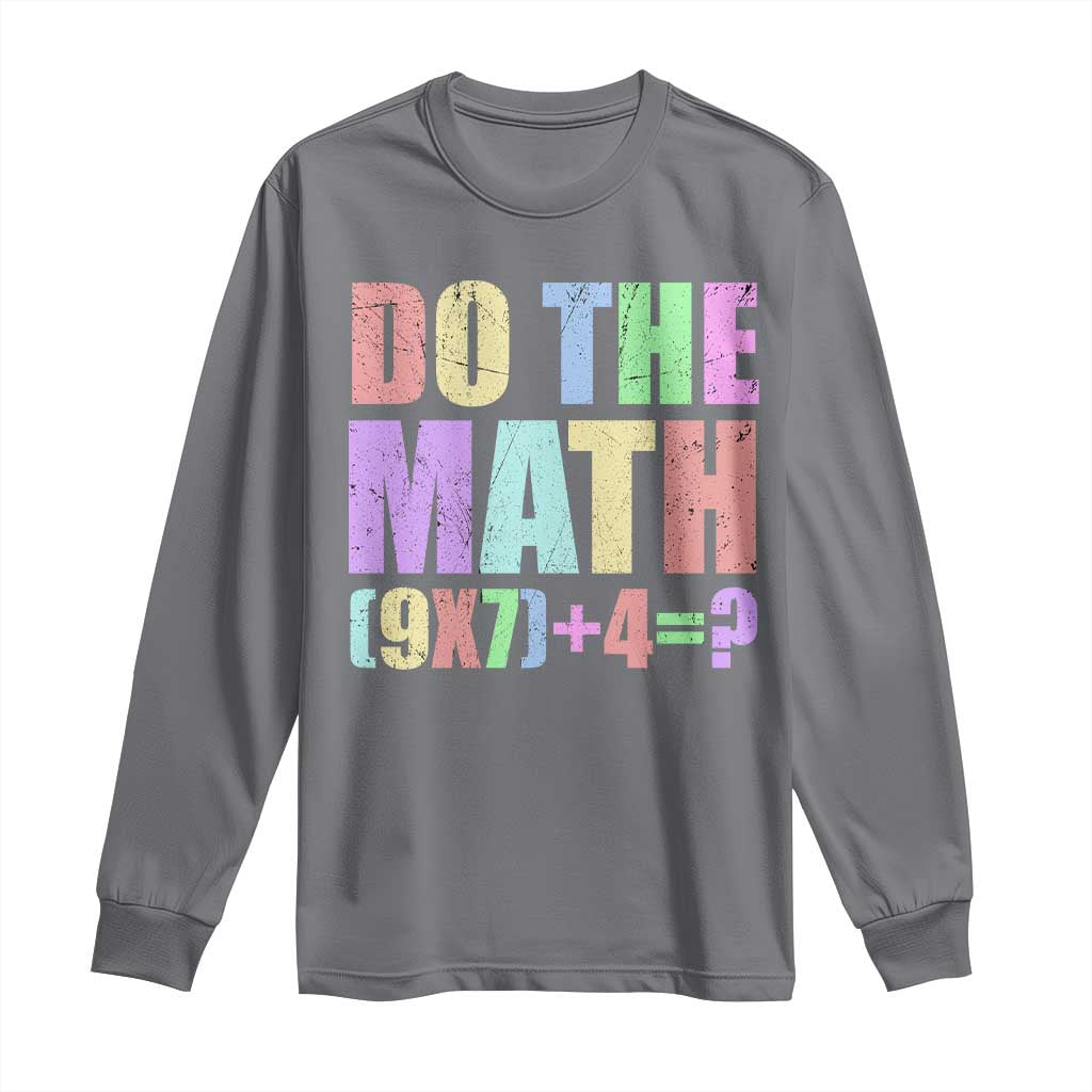 Funny Six Seven 6 7 Meme Teacher Long Sleeve Shirt Brainrot Girls Kids Teens TS10 Charcoal Print Your Wear