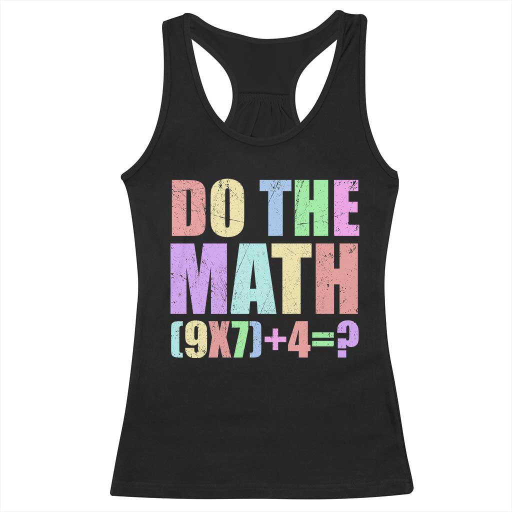 Funny Six Seven 6 7 Meme Teacher Racerback Tank Top Brainrot Girls Kids Teens TS10 Black Print Your Wear