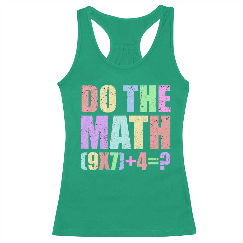 Funny Six Seven 6 7 Meme Teacher Racerback Tank Top Brainrot Girls Kids Teens TS10 Irish Green Print Your Wear
