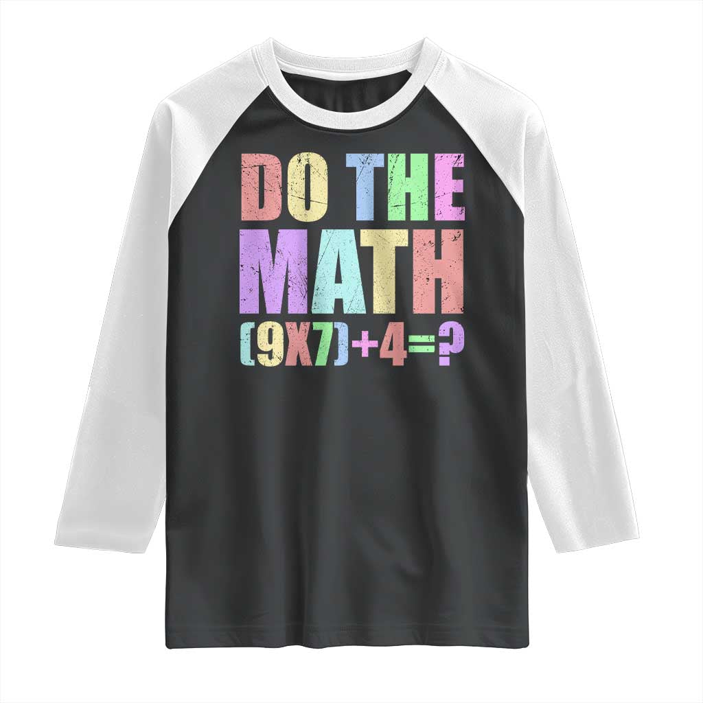 Funny Six Seven 6 7 Meme Teacher Raglan Shirt Brainrot Girls Kids Teens TS10 Black White Print Your Wear
