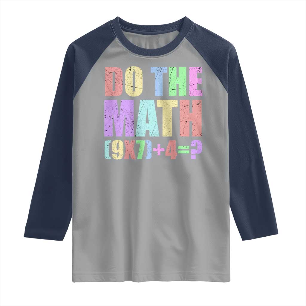 Funny Six Seven 6 7 Meme Teacher Raglan Shirt Brainrot Girls Kids Teens TS10 Sport Gray Navy Print Your Wear
