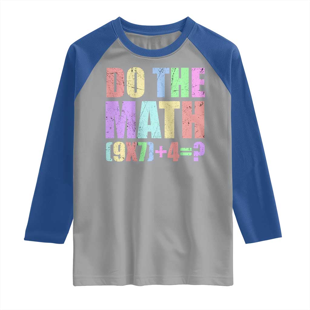 Funny Six Seven 6 7 Meme Teacher Raglan Shirt Brainrot Girls Kids Teens TS10 Sport Gray Royal Print Your Wear