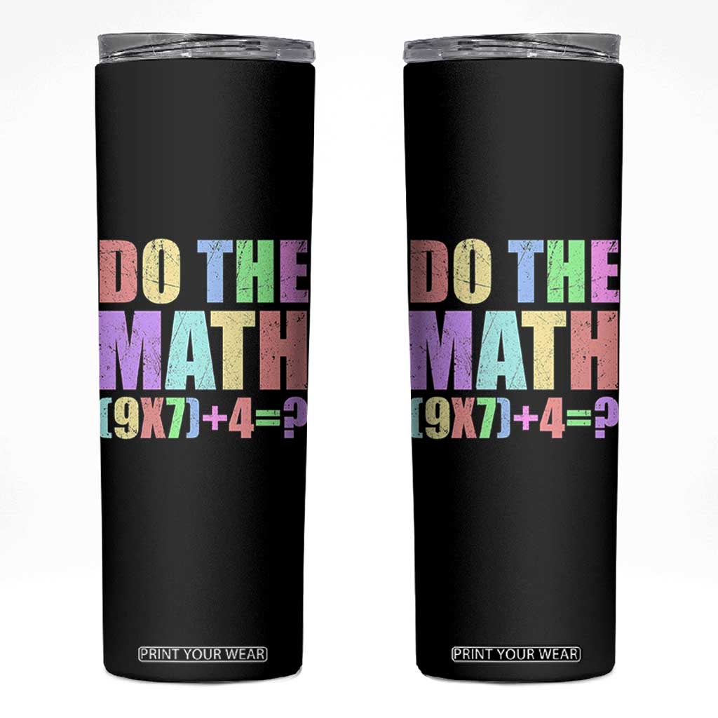 Funny Six Seven 6 7 Meme Teacher Skinny Tumbler Brainrot Girls Kids Teens TS10 Black Print Your Wear