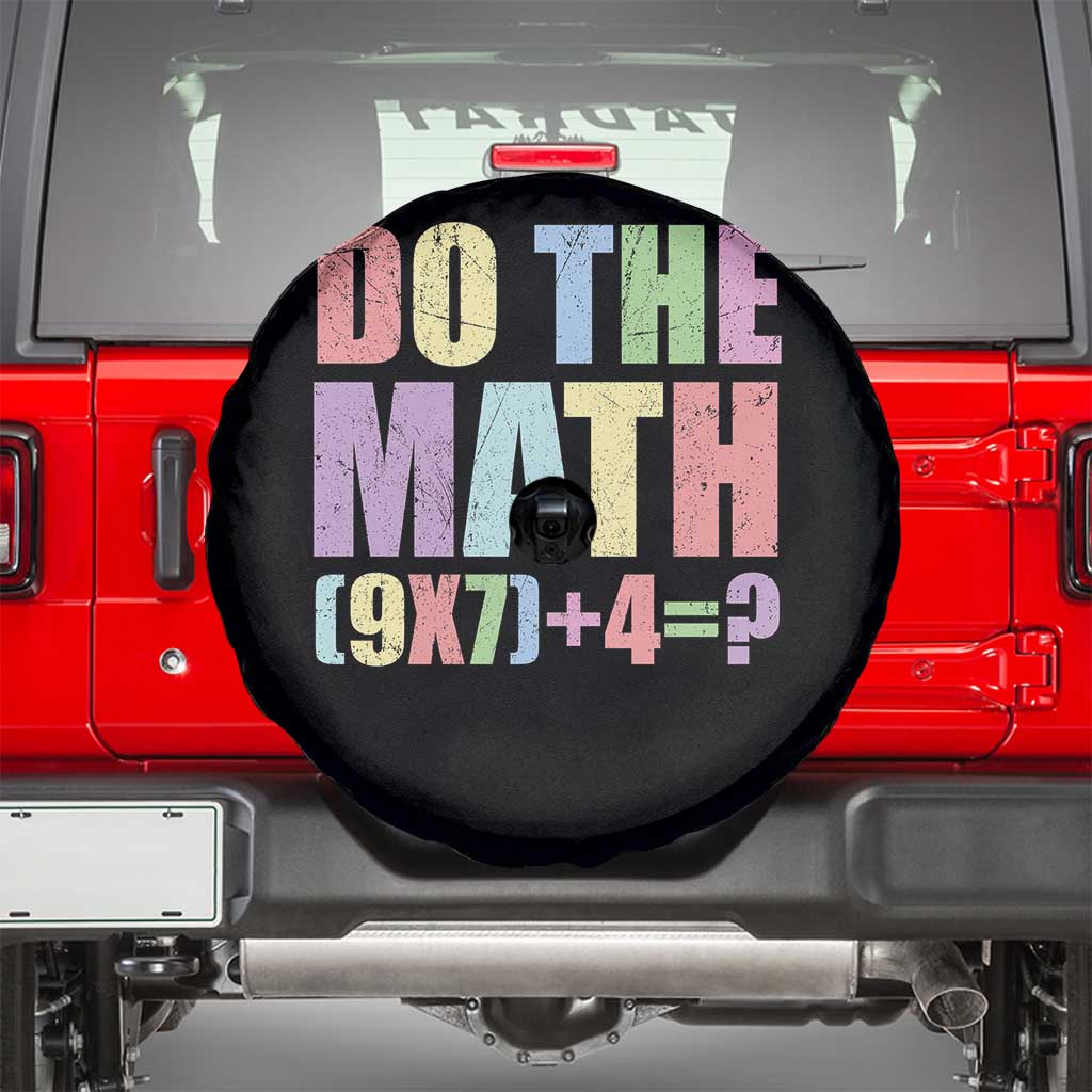 Funny Six Seven 6 7 Meme Teacher Spare Tire Cover Brainrot Girls Kids Teens TS10 Black Print Your Wear