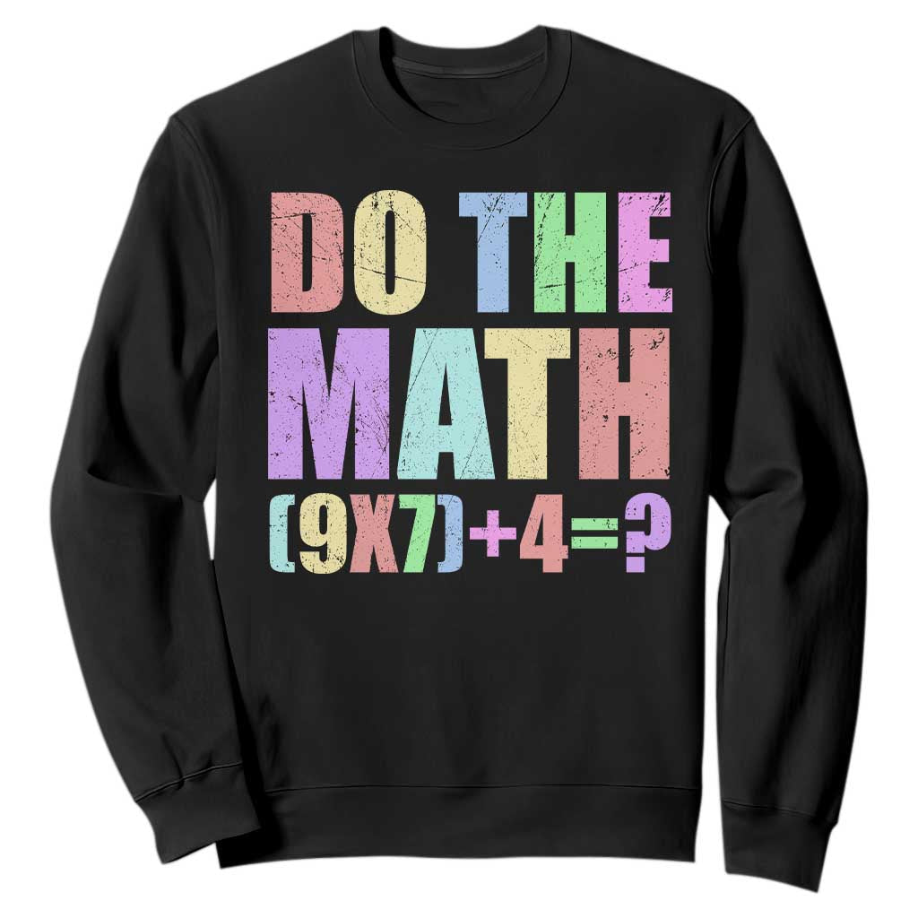 Funny Six Seven 6 7 Meme Teacher Sweatshirt Brainrot Girls Kids Teens TS10 Black Print Your Wear