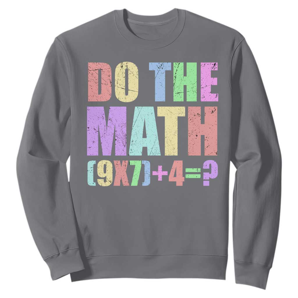 Funny Six Seven 6 7 Meme Teacher Sweatshirt Brainrot Girls Kids Teens TS10 Charcoal Print Your Wear