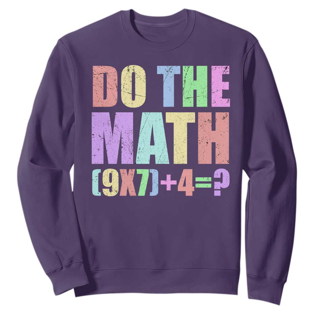 Funny Six Seven 6 7 Meme Teacher Sweatshirt Brainrot Girls Kids Teens TS10 Purple Print Your Wear