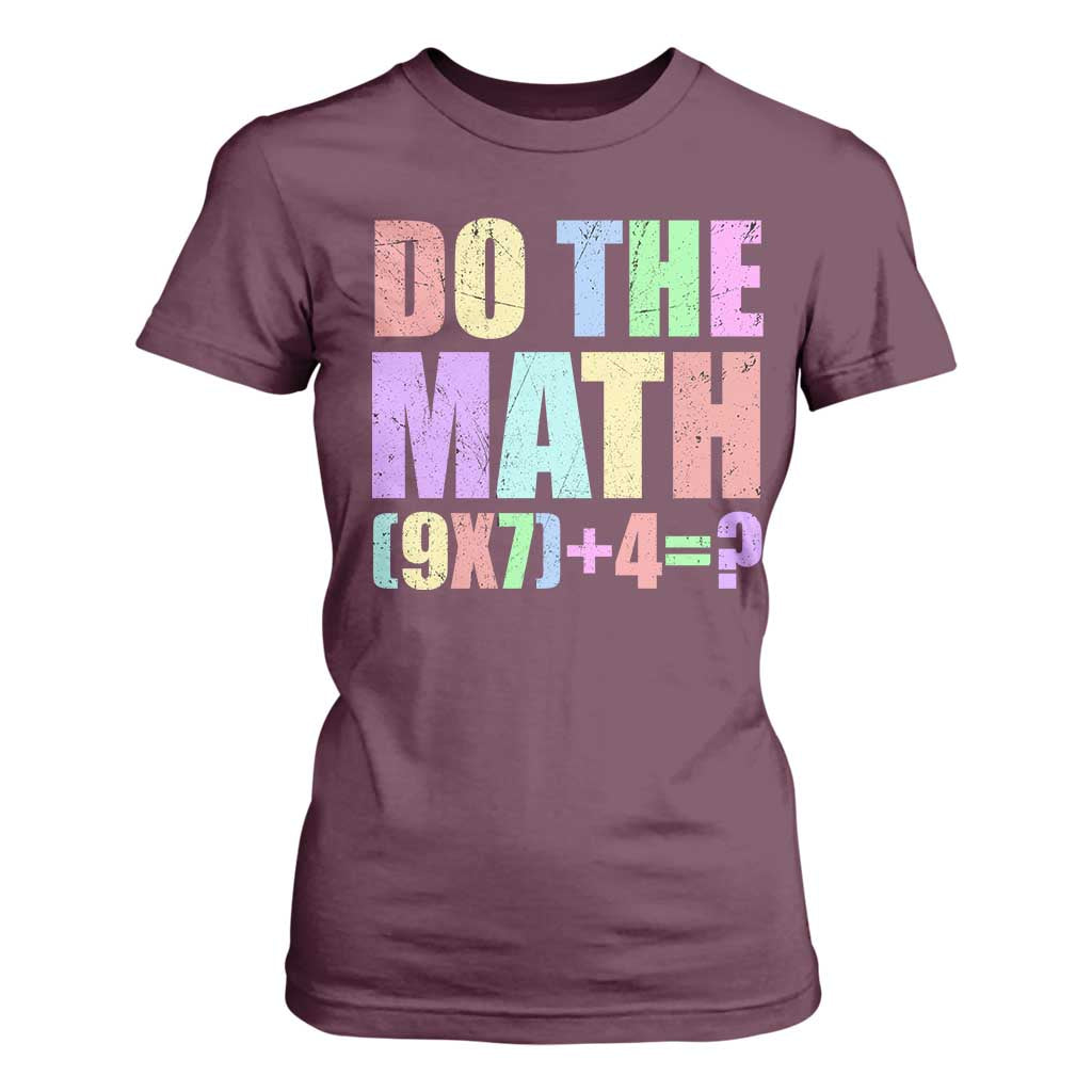 Funny Six Seven 6 7 Meme Teacher T Shirt For Women Brainrot Girls Kids Teens TS10 Maroon Print Your Wear