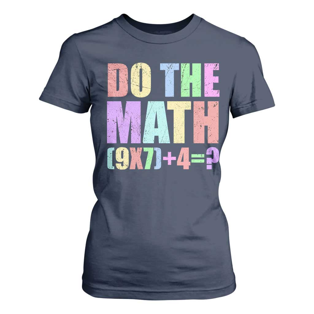 Funny Six Seven 6 7 Meme Teacher T Shirt For Women Brainrot Girls Kids Teens TS10 Navy Print Your Wear